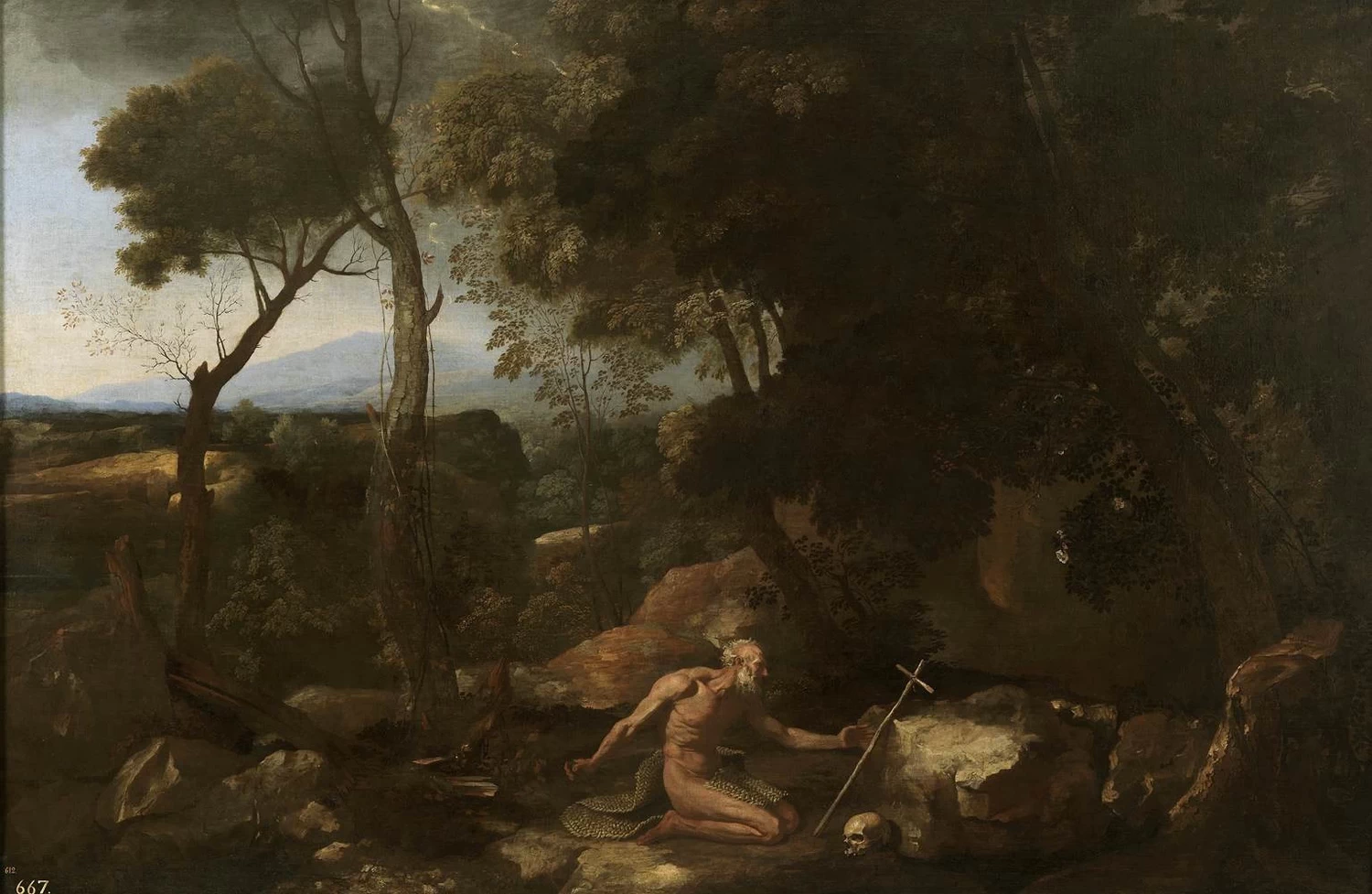 Paesaggio con san Girolamo - Museo del Prado, Madrid